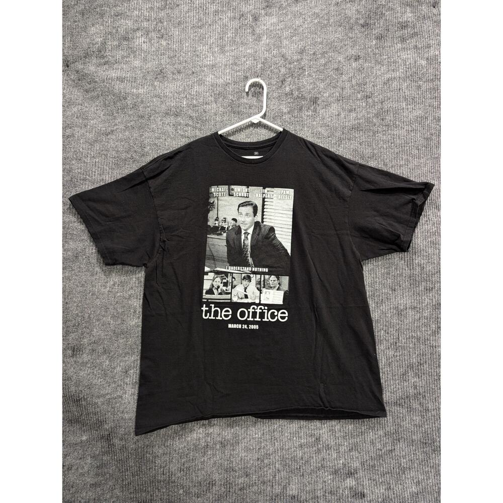 Mens The Office Michael Scott Short Sleeve T-Shirt Black Jim Pam Dwight Size XXL